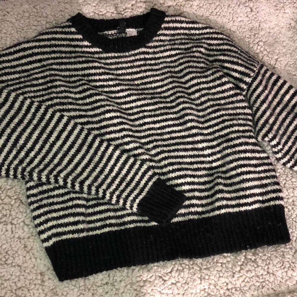 Striped knit sweater